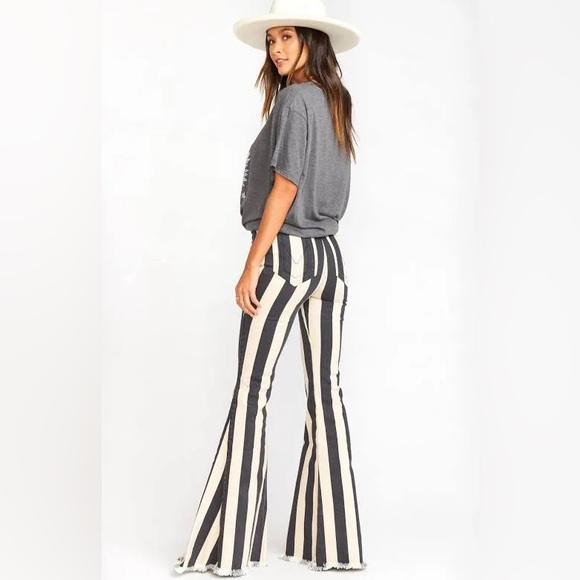 Show Me Your MuMu Pants - Show Me Your Mumu Berkeley Bells Casablanca Stripe